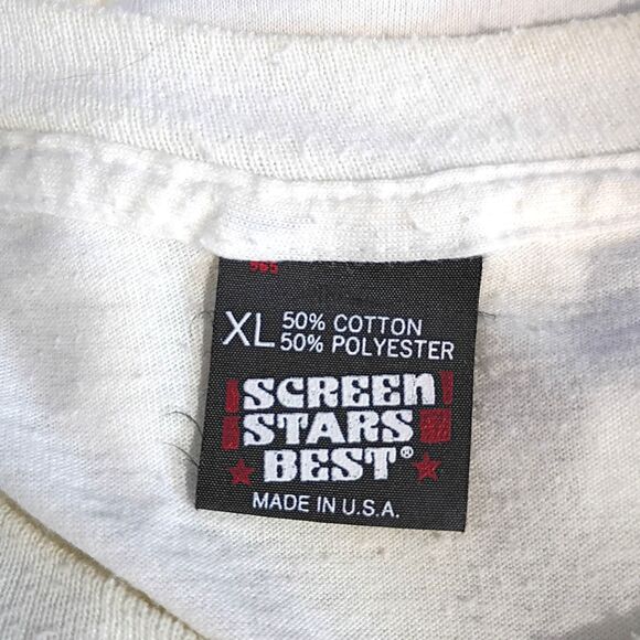 Screen Stars VtgT Shirt Helton Open Tennis Danville Indiana 1991 Thrashed XL - Picture 4 of 9